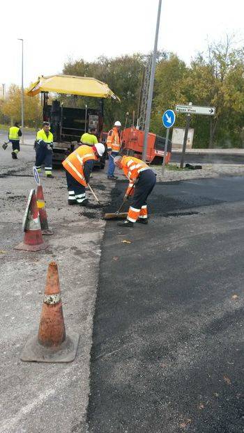 A punto de finalizar las obras de reparación de la junta de dilatación del puente de Aguas Vivas