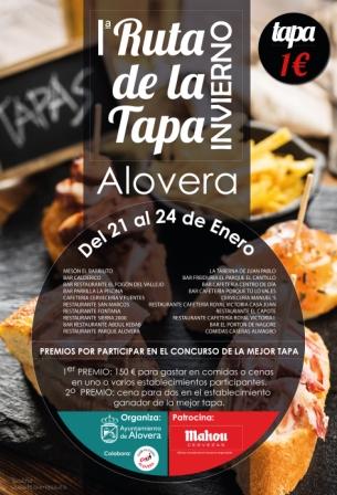 Las 20 mejores tapas para degustar en la I Ruta de la Tapa de Invierno de Alovera