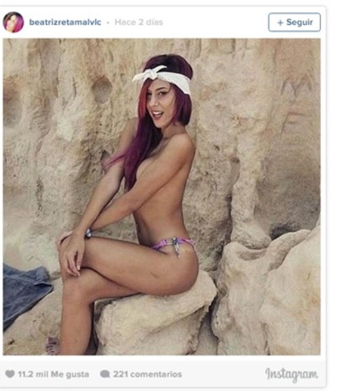 Una foto de una concursante valenciana de 'GH17' con sus 