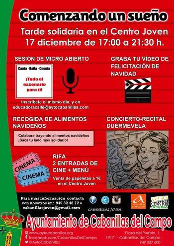 El Centro Joven y las educadoras de calle organizan el festival solidario Comenzando un sueño en Cabanillas