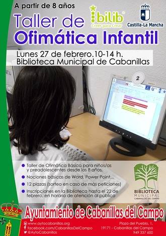 Cabanillas ofrece un curso de ofimática básica para preadolescentes, a partir de 8 años