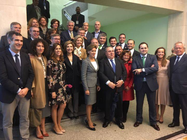 Cospedal tras la toma de posesión como ministra de Defensa: 