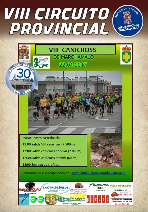 El domingo 22, cuarta jornada del VIII Circuito Provincial de Canicross