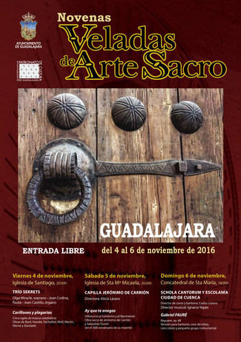 Las IX Veladas de Arte Sacro, este próximo fin de semana en Guadalajara