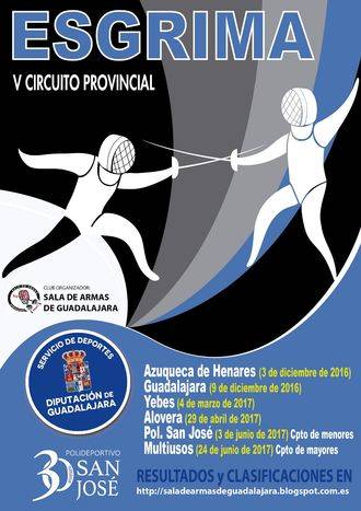 El sábado 3 en Azuqueca, primera jornada del V Circuito Provincial de Esgrima