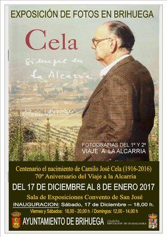 El sábado 17 se inaugura la exposición de fotos en Brihuega "Cela, siempre en la Alcarria"