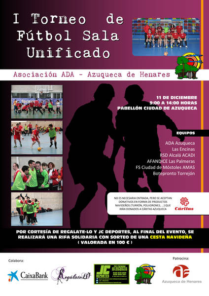 El domingo se disputará el 'I Torneo de Fútbol Unificado'