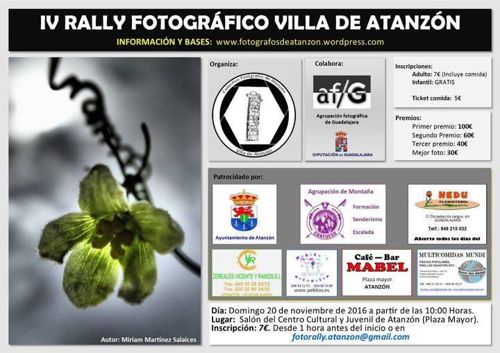 Atanzón se prepara para la celebración de su IV Rally Fotográfico