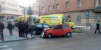 Cuatro heridos en dos accidentes de tráfico por las calles de Guadalajara