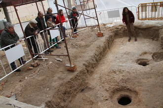 Jornada de puertas abiertas en la excavación arqueológica de la Plaza de la Iglesia de Almonacid