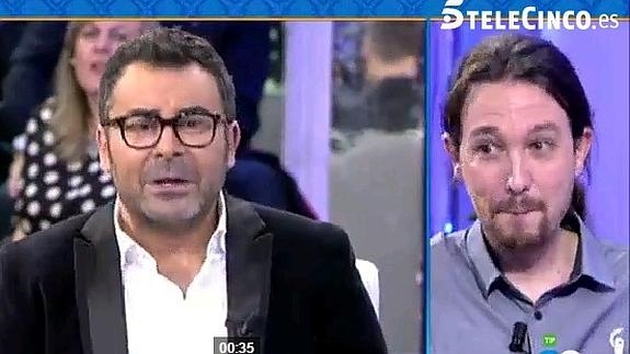 Jorge Javier Vázquez de "Sálvame" sobre Pablo Iglesias: "Es insoportable. Te crispa. Hace que me guste Rajoy"