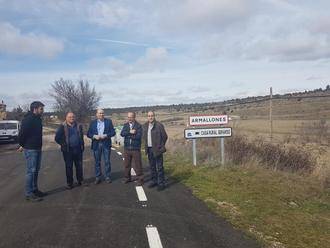 El presidente de la Diputación resalta la importante mejora de la carretera de Armallones en pleno Alto Tajo