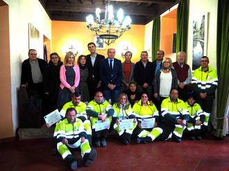 Clausurado en el Salón de Plenos de Sigüenza el Taller de Empleo de Jardinería
