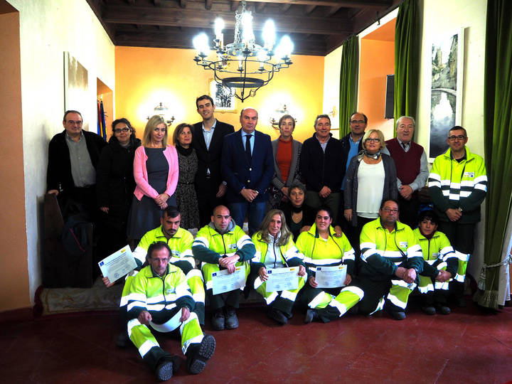 Clausurado en el Salón de Plenos de Sigüenza el Taller de Empleo de Jardinería