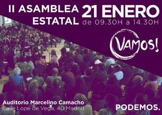 Unas 100 personas de Podemos C-LM asisten a la II Asamblea Estatal Vamos!