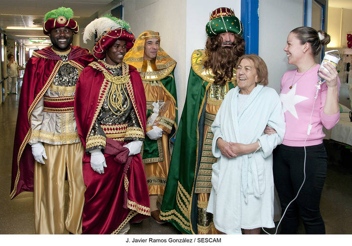 Los Reyes Magos visitaron el Hospital Universitario de Guadalajara