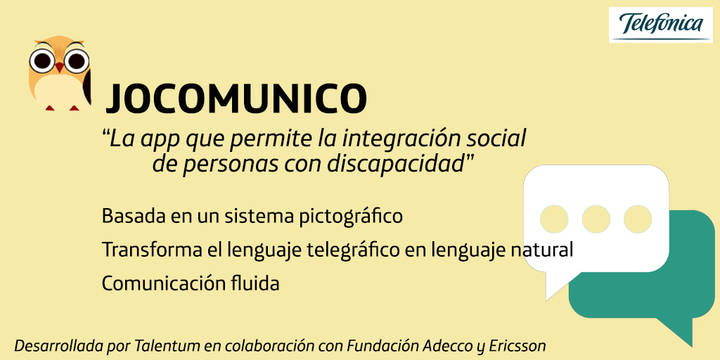 Telefónica presenta Jocomunico, una app para la integración social de personas con discapacidad