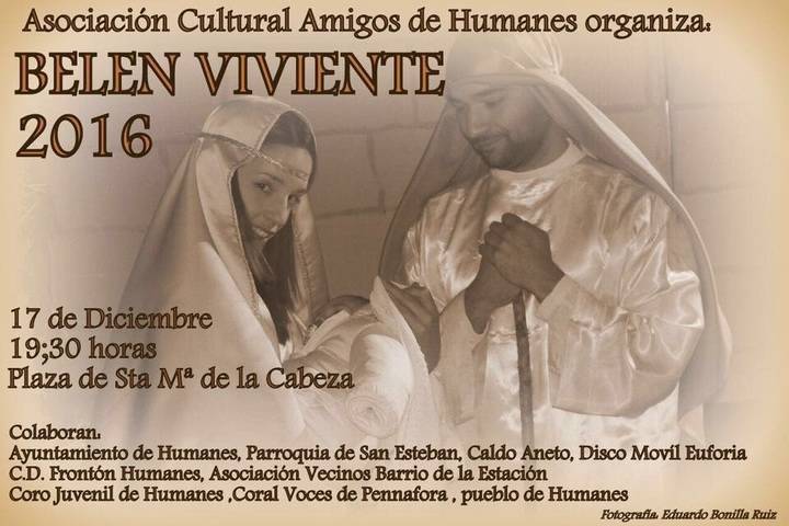 Los Amigos de Humanes repiten experiencia con su II Belén Viviente