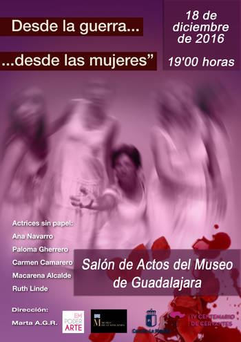El salón de actos del Museo provincial acoge la obra de teatro Desde la GuerraDesde las Mujeres