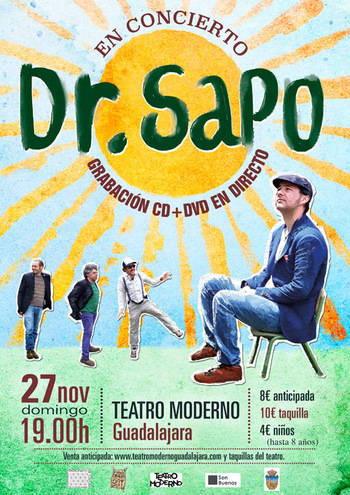 Dr. Sapo grabará su próximo disco en una actuación en directo en el Teatro Moderno de Guadalajara