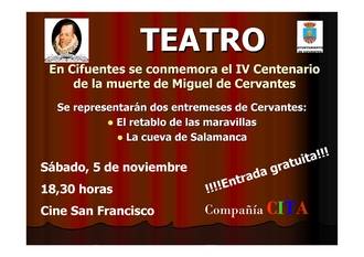 Cifuentes conmemora el IV Centenario de la muerte de Miguel de Cervantes