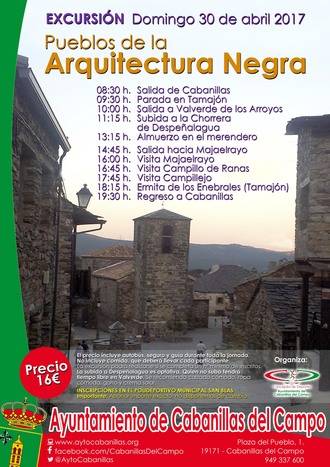 Organizan en Cabanillas una excursión a los Pueblos Negros para el domingo 30