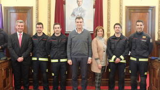 Toman posesión los tres nuevos suboficiales del Servicio de Extinción de Incendios de Guadalajara