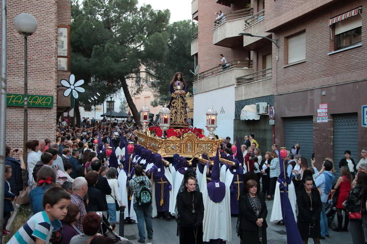 Multitudinaria procesión del Jueves Santo en Guadalajara, con Nuestro Padre Jesús Nazareno