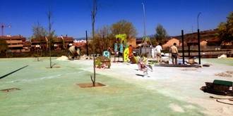 El nuevo parque de La Salinera ya “coge forma” y pronto estará terminado