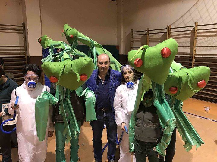 Una 'Plaga' de mantis religiosas, mejor disfraz 2017 en el carnaval de Sigüenza