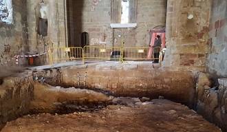 Encontrados importantes restos arqueológicos en la Iglesia de Santiago de Sigüenza