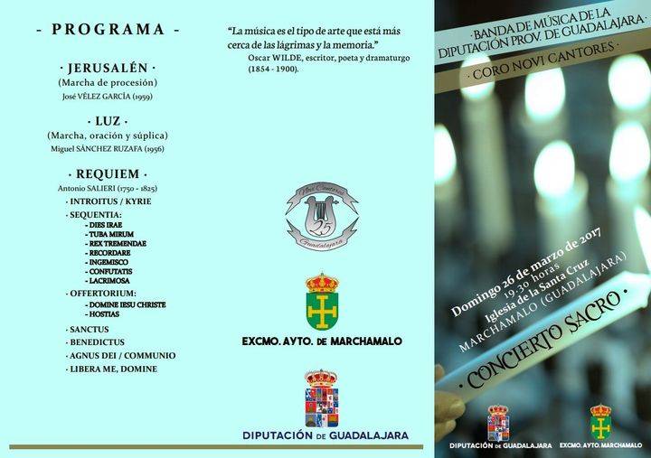 Con ciertos de la Banda de la Diputación de Guadalajara y el coro Novi Cantores en Pastrana y Marchamalo