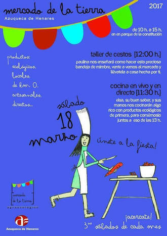 El parque de La Constitución de Azuqueca acoge una nueva cita con el Mercado de la Tierra