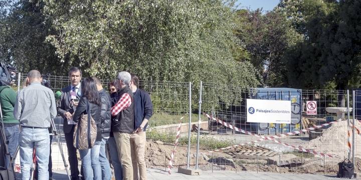La rehabilitación del parque de la Fuente de la Niña podría estar concluida en septiembre