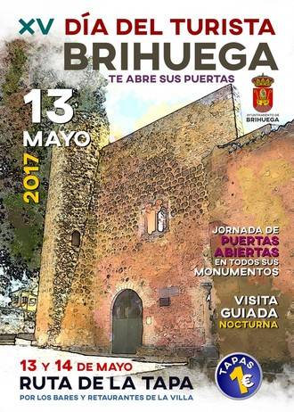 Brihuega celebrará su XV Día del Turista el 13 de mayo con una jornada de puertas abiertas música, un mercado medieval y una interesante Ruta de la Tapa