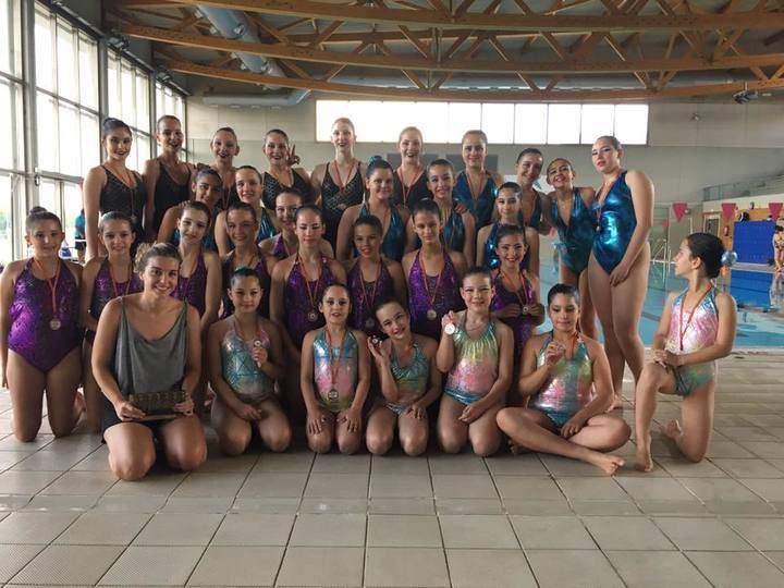 El Alcarreño de sincro, subcampeón en el Open de Primavera de Madrid de Rutinas