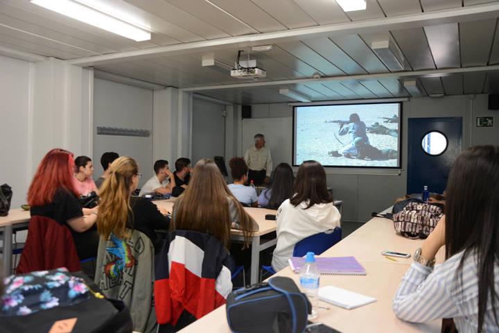 Clase magistral de Fidel Raso a los alumnos de Comunicación Audiovisual de la Universidad de Alcalá de Henares