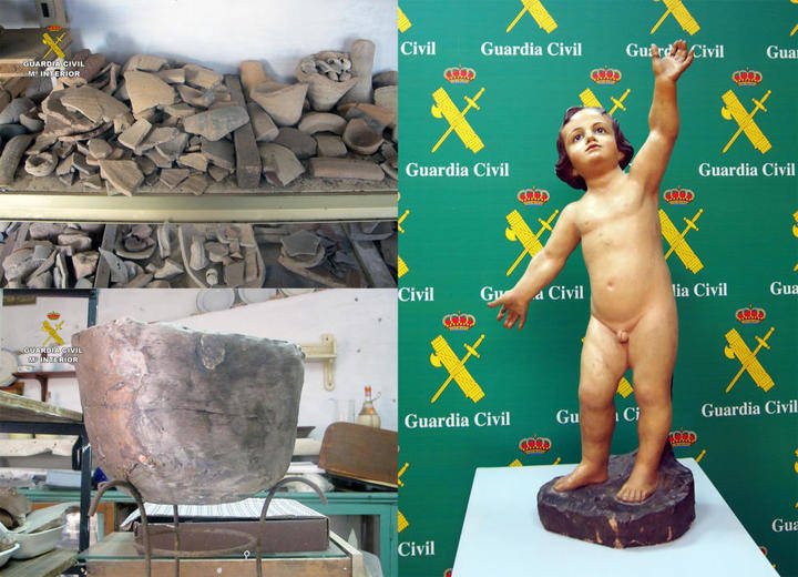 La Guardia Civil recupera 50.000 piezas de valor arqueológico incalculable, parte de ellas de Guadalajara