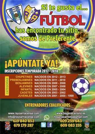 Arranca la escuela de fútbol del Hogar Alcarreño y Rayo Arriacense