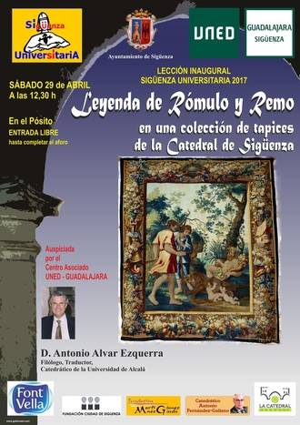 Una conferencia sobre la serie de tapices de Rómulo y Remo, lección inaugural de Sigüenza Universitaria