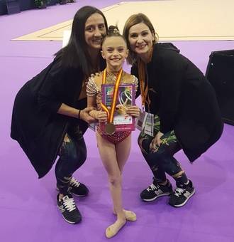 Aimara Fajardo, campeona de España de gimnasia rítmica