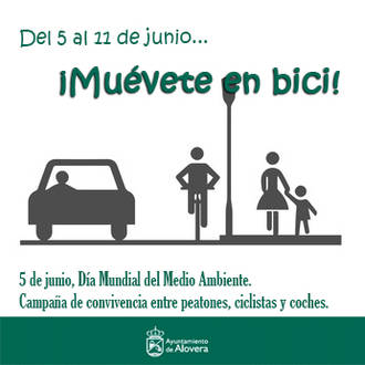 El Ayuntamiento de Alovera le dice a sus vecinos: “Muévete en bici”