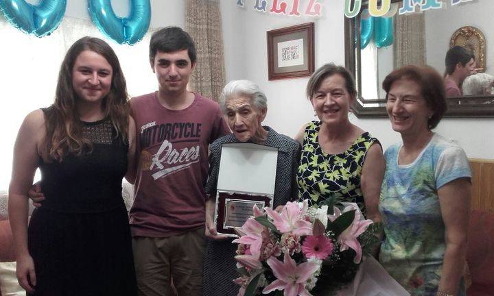 Francisca de Francisco llegó a su centenario llena aún de ilusión por vivir en Sigüenza