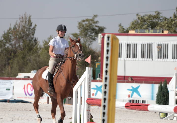 En la mañana de este viernes en Guadalajara la infanta Doña Elena, ha asistido al Concurso Nacional de Saltos