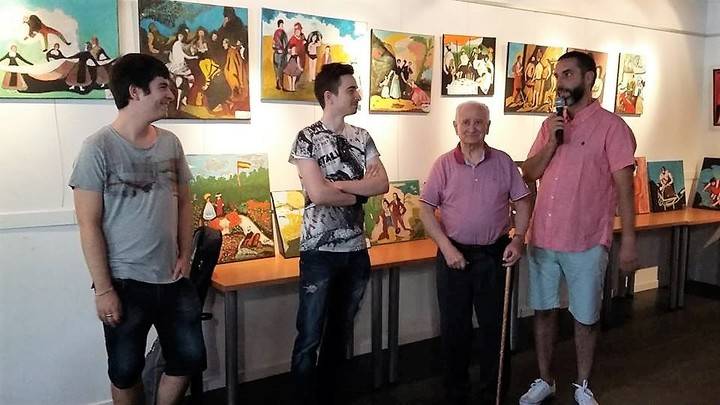 Lorenzo Martínez descubre a los 94 años la pasión por la pintura a través del envejecimiento activo