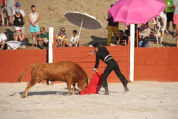 Mario Arruza sale a hombros de la Plaza de Tamajón