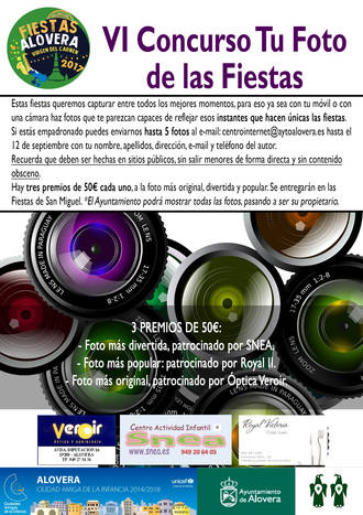 El Ayuntamiento de Alovera convoca el VI Concurso ‘Tu foto de las fiestas’