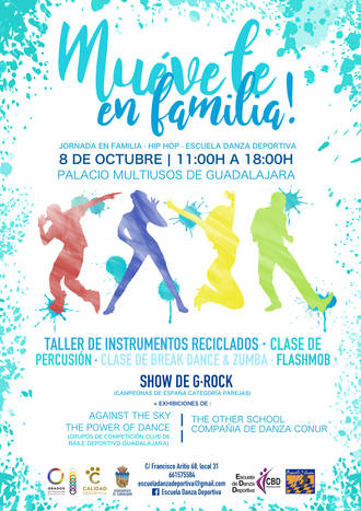 Este domingo el Multiusos acoge “Muévete en familia”, una jornada de bailes, talleres, clases y exhibiciones