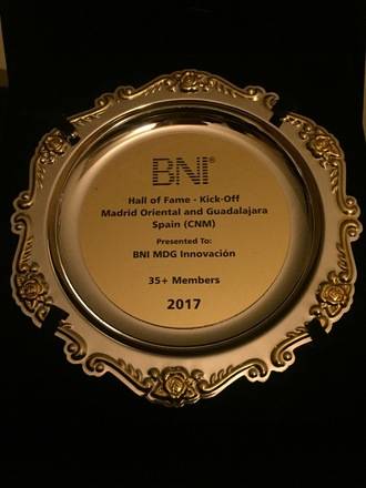 Los empresarios del grupo BNI Innovación de Guadalajara son premiados en EE.UU
