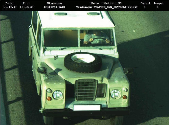 Las 50 primeras cámaras que vigilan el uso del cinturón de seguridad empiezan a multar a partir de este sábado